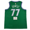 Autographed/Signed Luka Doncic Dallas Mavericks Green Authentic Basketball Jersey Fanatics COA