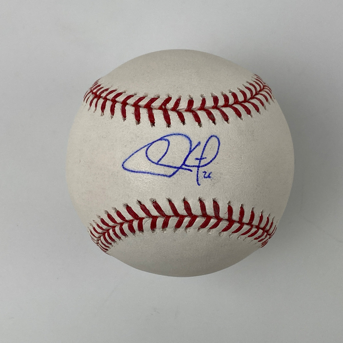 Autographed/Signed Chase Utley Rawlings Official Major League Baseball ROML MLB COA