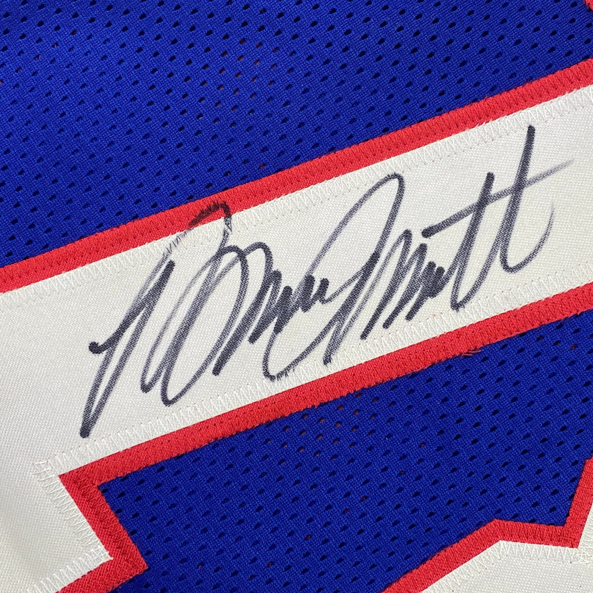 Autographed/Signed Bruce Smith Buffalo Blue Football Jersey JSA COA