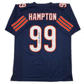 Autographed/Signed Dan Hampton Chicago Blue Football Jersey Beckett BAS COA
