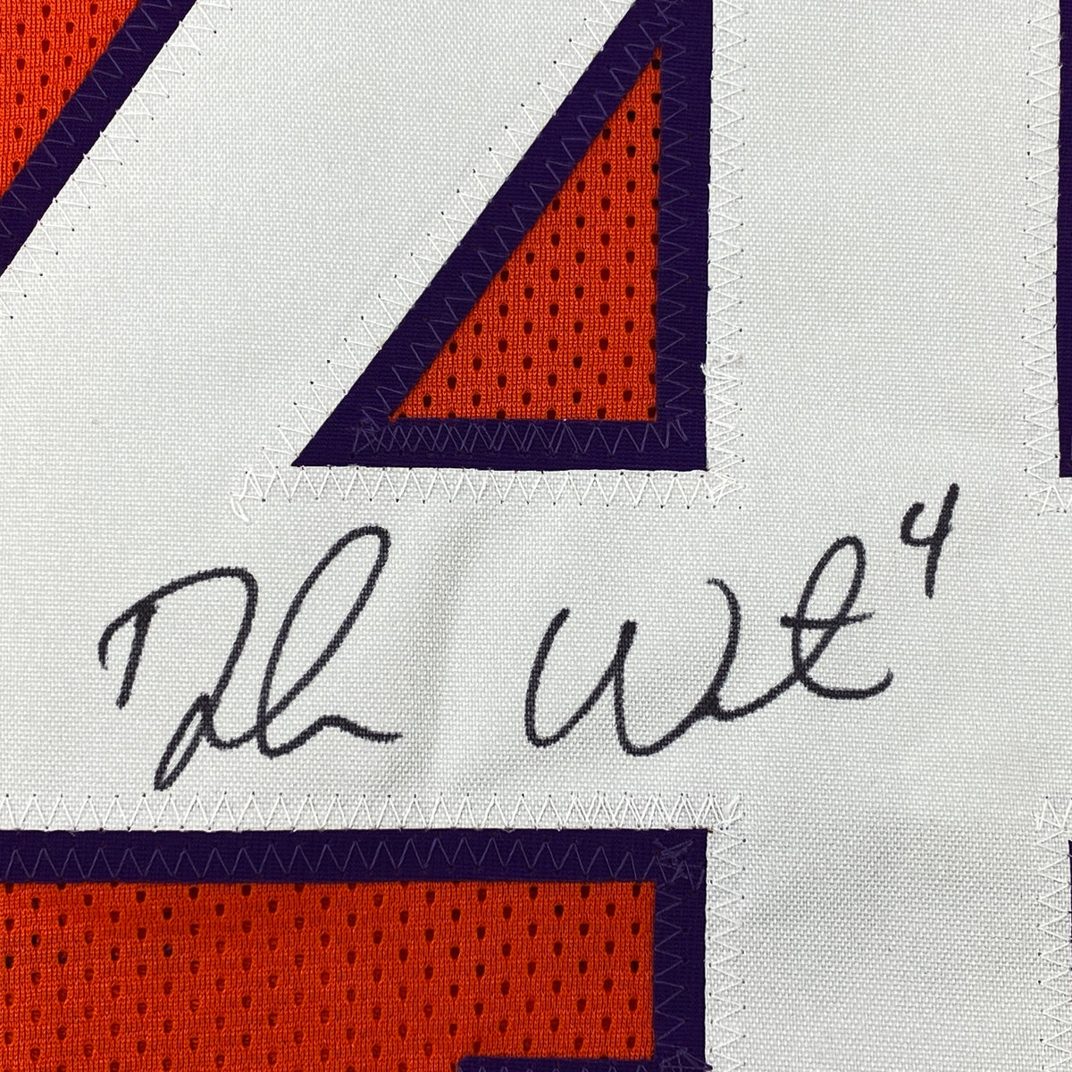 Autographed/Signed Deshaun Watson Clemson Orange College Football Jersey JSA COA