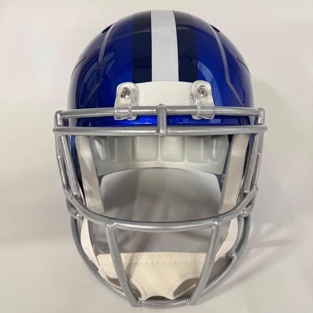 Autographed/Signed Deion Sanders Dallas Cowboys Flash Full Size FS F/S Replica Football Helmet Beckett BAS COA
