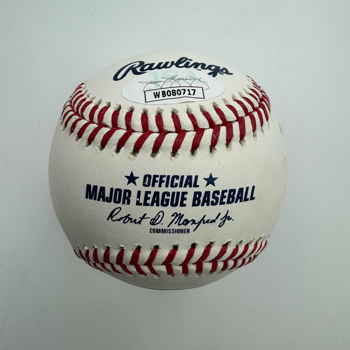 Autographed/Signed Chris Sabo Rawlings Official Major League Baseball ROML JSA COA