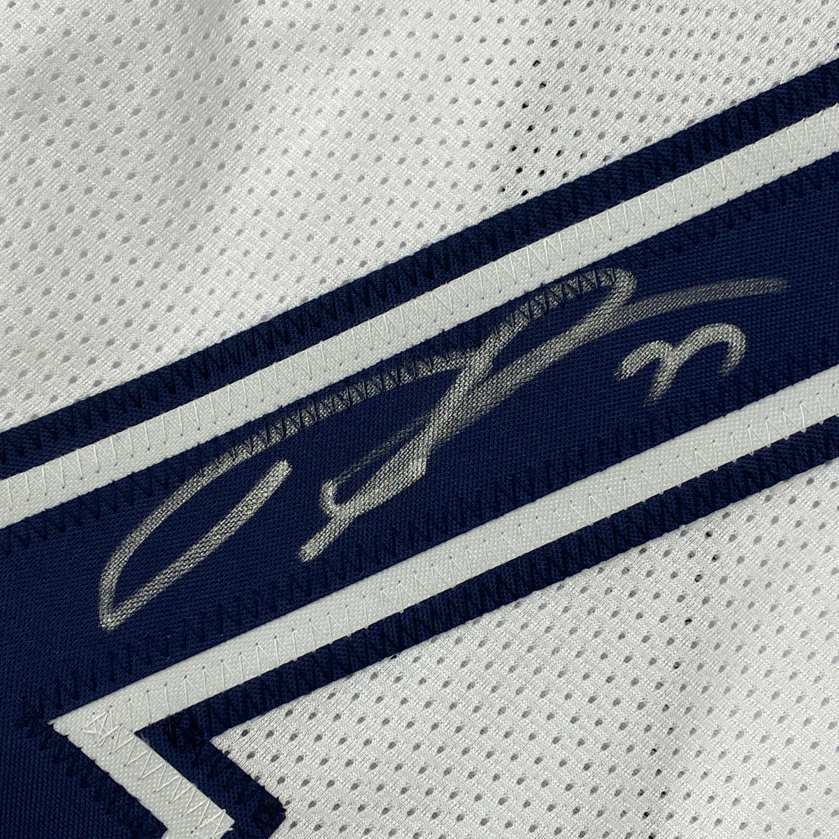 Autographed/Signed Tyron Smith Dallas Color Rush White Football Jersey JSA COA