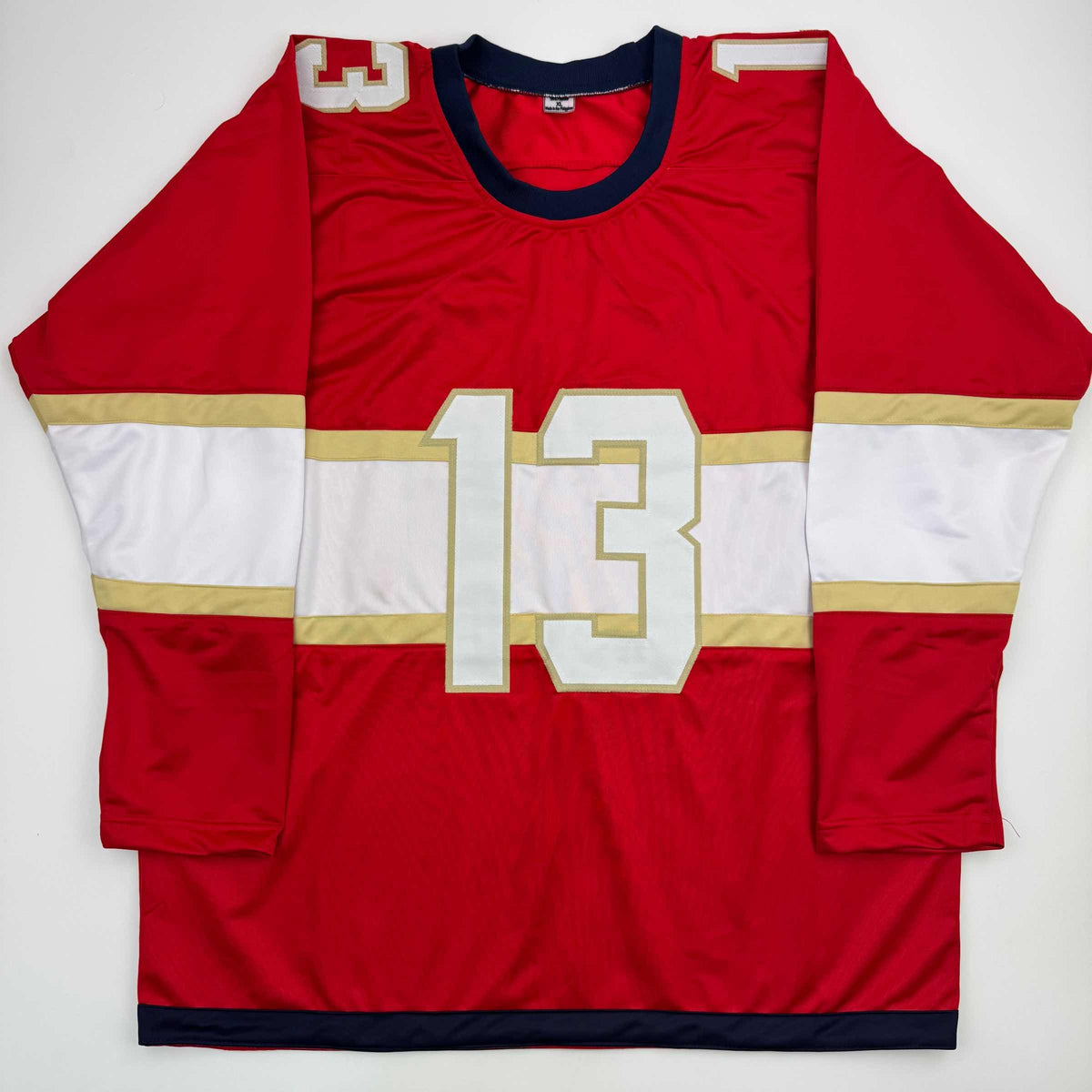 Autographed/Signed Sam Reinhart Florida Red Hockey Jersey JSA COA