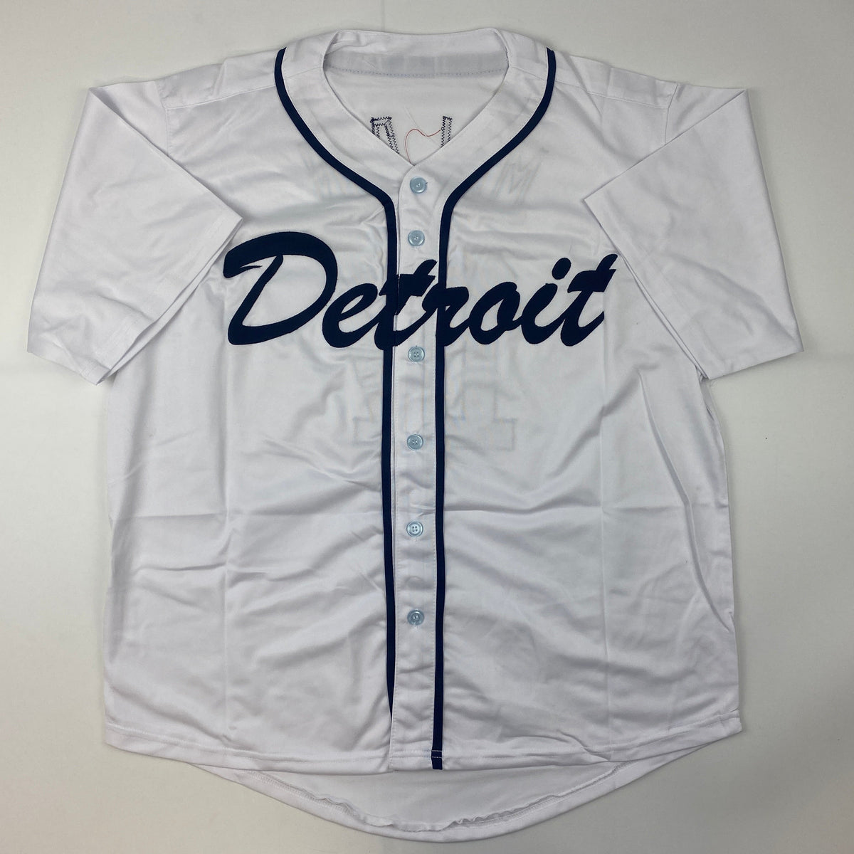 Autographed/Signed Denny McLain Detroit White Baseball Jersey JSA COA