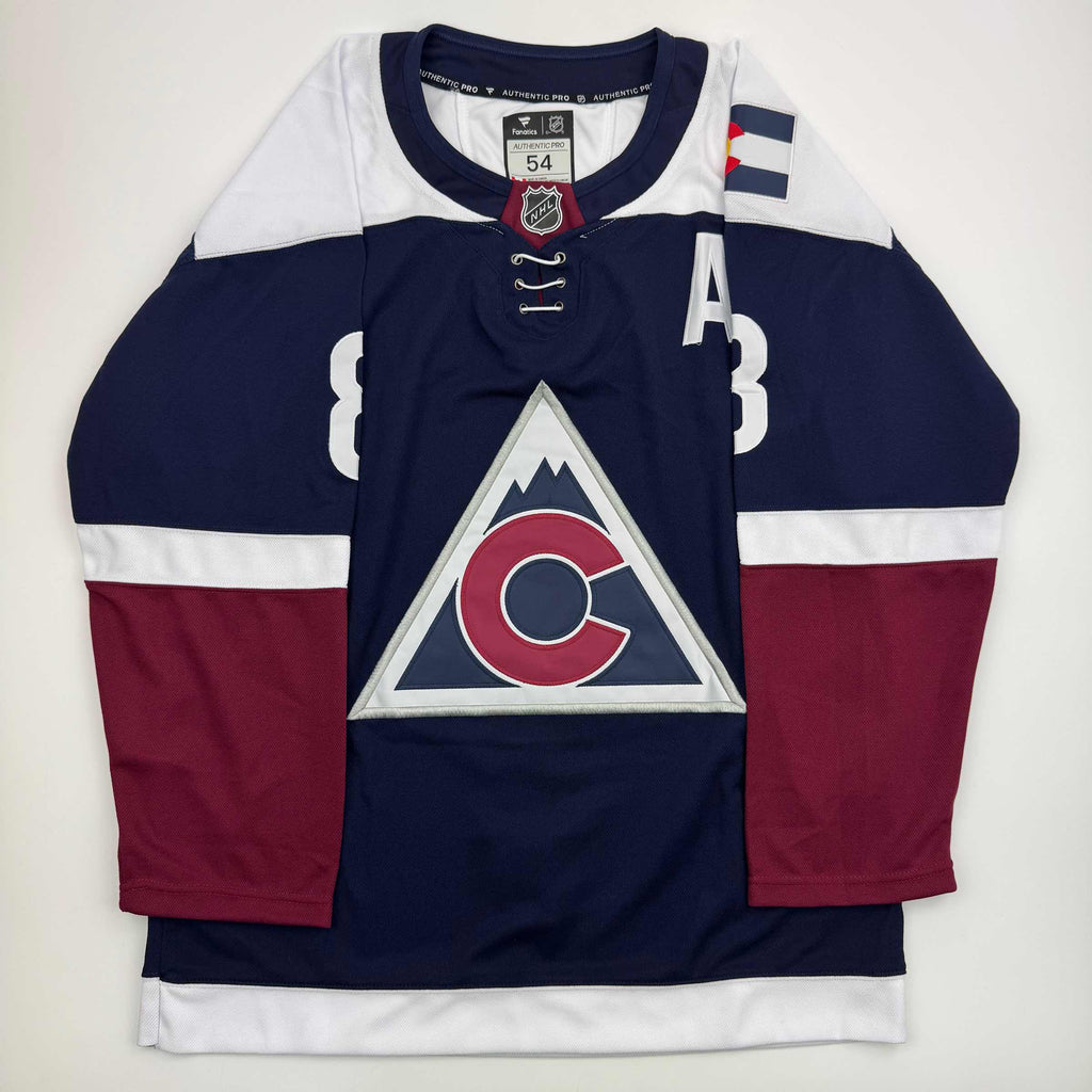 Autographed/Signed Cale Makar Colorado Avs Avalanche Blue Authentic Hockey Jersey Fanatics COA