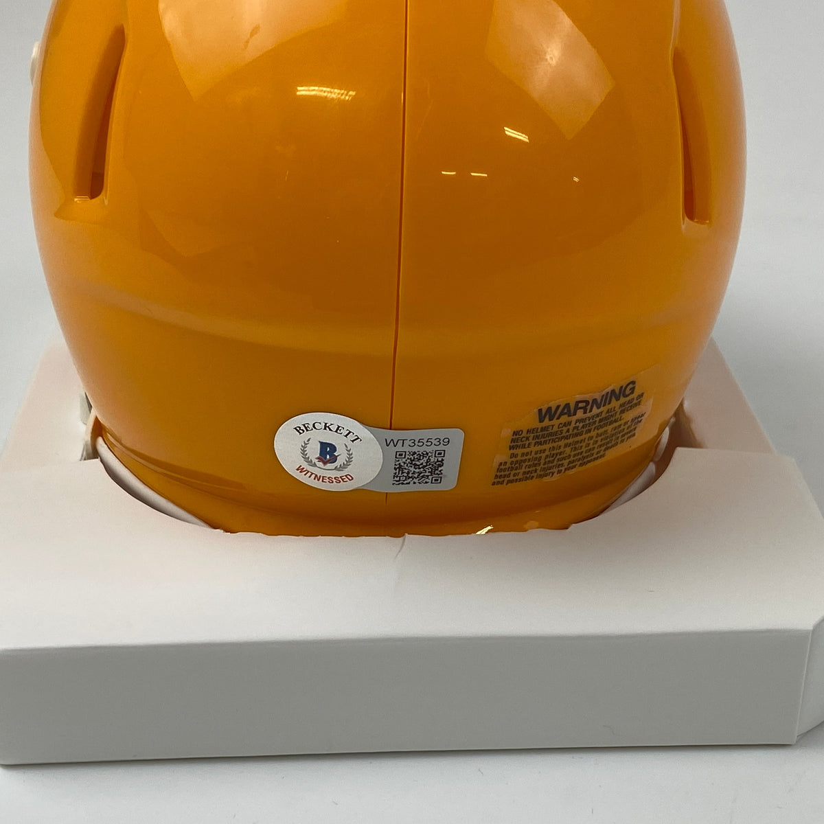 Autographed/Signed Aaron Jones Green Bay Packers Retro Throwback Football Mini Helmet Beckett BAS COA