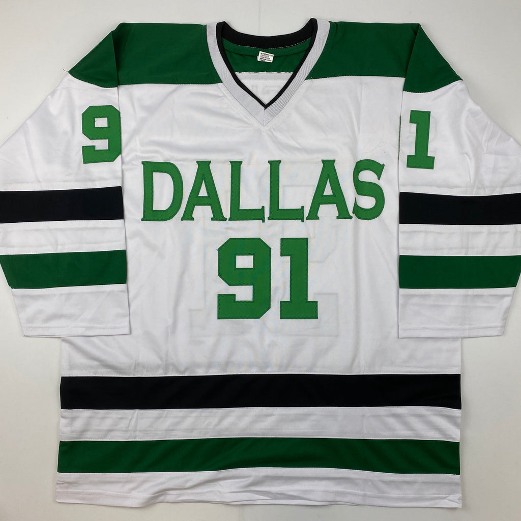Autographed/Signed Tyler Seguin Dallas White Hockey Jersey JSA COA
