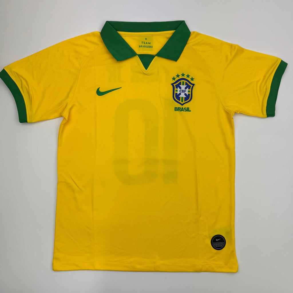Autographed/Signed Neymar Jr. Brazil Soccer Futbol Jersey Beckett BAS COA