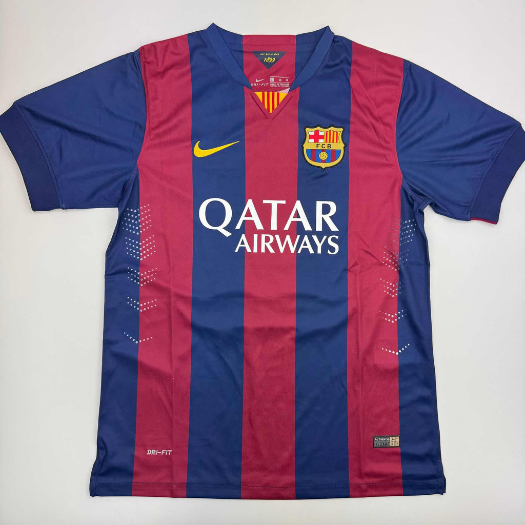 Autographed/Signed Neymar Jr FC Barcelona Blue Soccer Jersey Beckett BAS COA