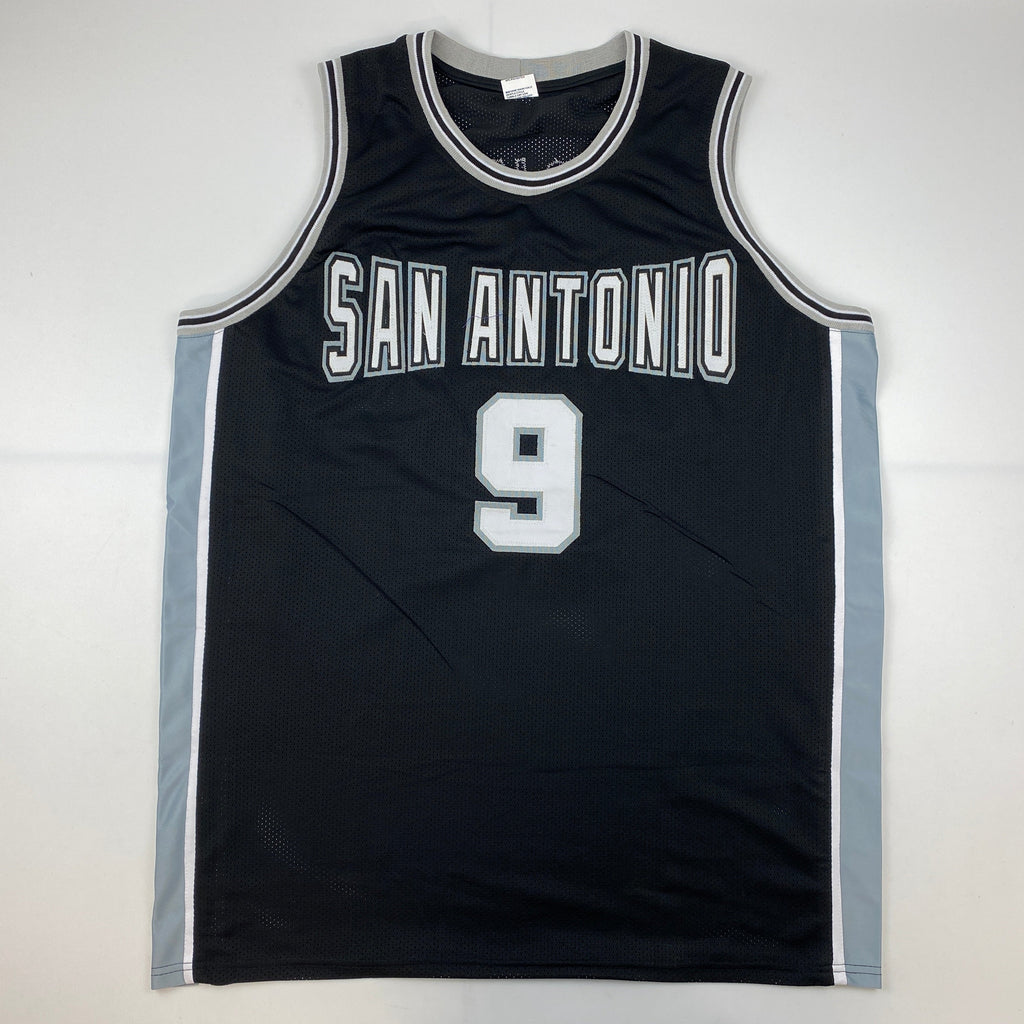 Autographed/Signed Tony Parker San Antonio Black Basketball Jersey JSA COA