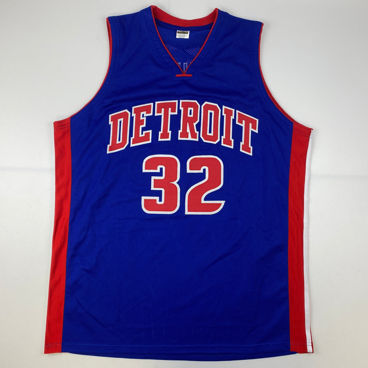 Autographed/Signed Richard Rip Hamilton Detroit Blue Basketball Jersey Steiner COA
