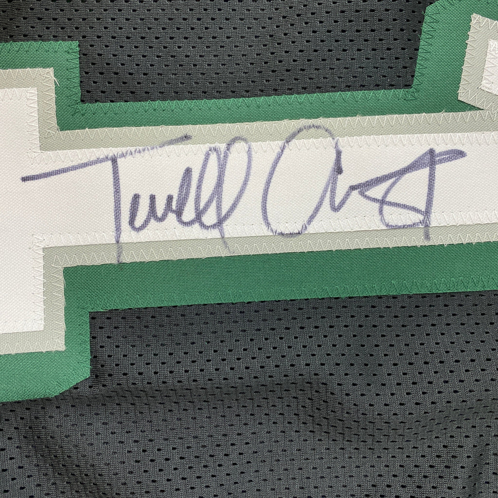Autographed/Signed Terrell Owens Philadelphia Black Football Jersey JSA COA