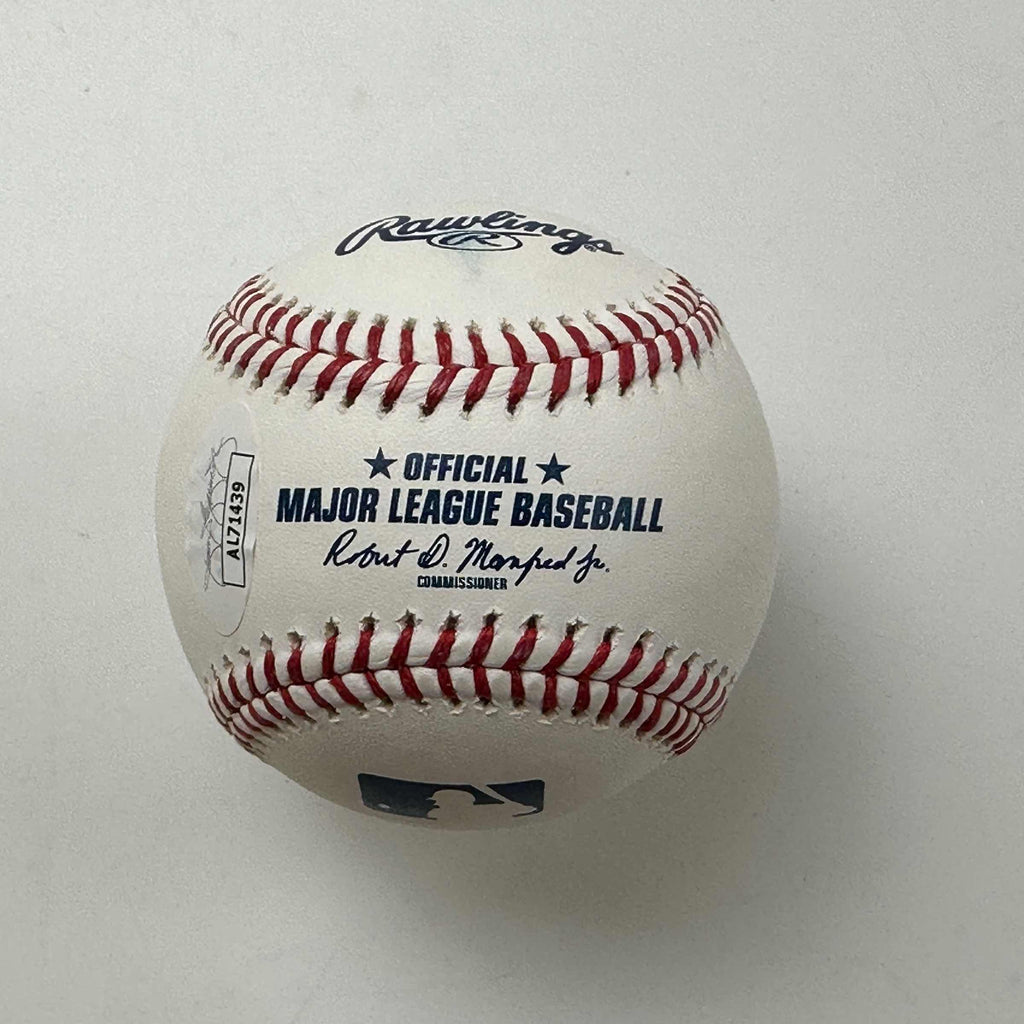 Autographed/Signed Jose Ramirez Rawlings Official Major League ROML Baseball JSA COA Auto