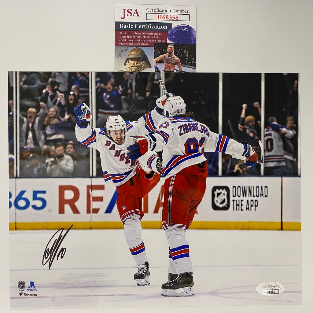 Autographed/Signed Artemi Panarin New York Rangers 8x10 Hockey Photo JSA COA