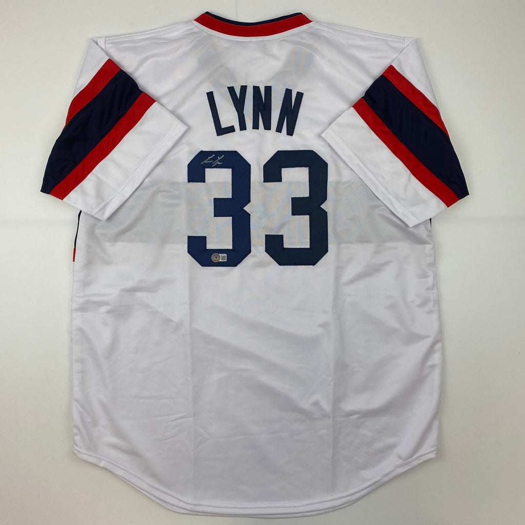 Autographed/Signed Lance Lynn Chicago White Retro Baseball Jersey Beckett BAS COA