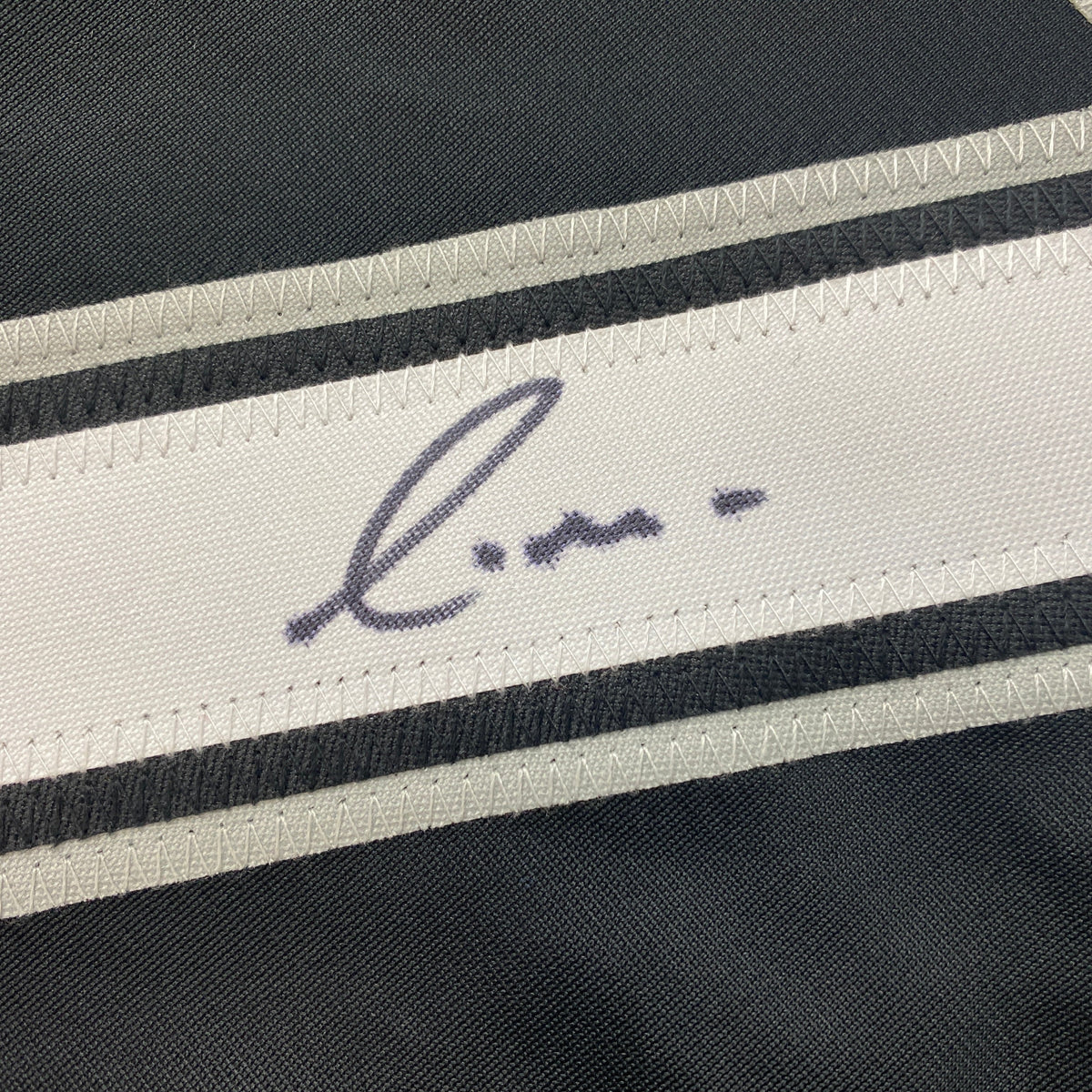 Autographed/Signed Yermin Mercedes Chicago Black Baseball Jersey Beckett BAS COA