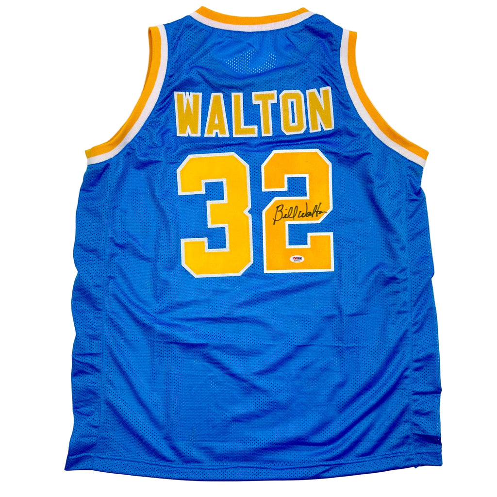 Autographed/Signed Bill Walton UCLA Blue College Basketball Jersey JSA COA