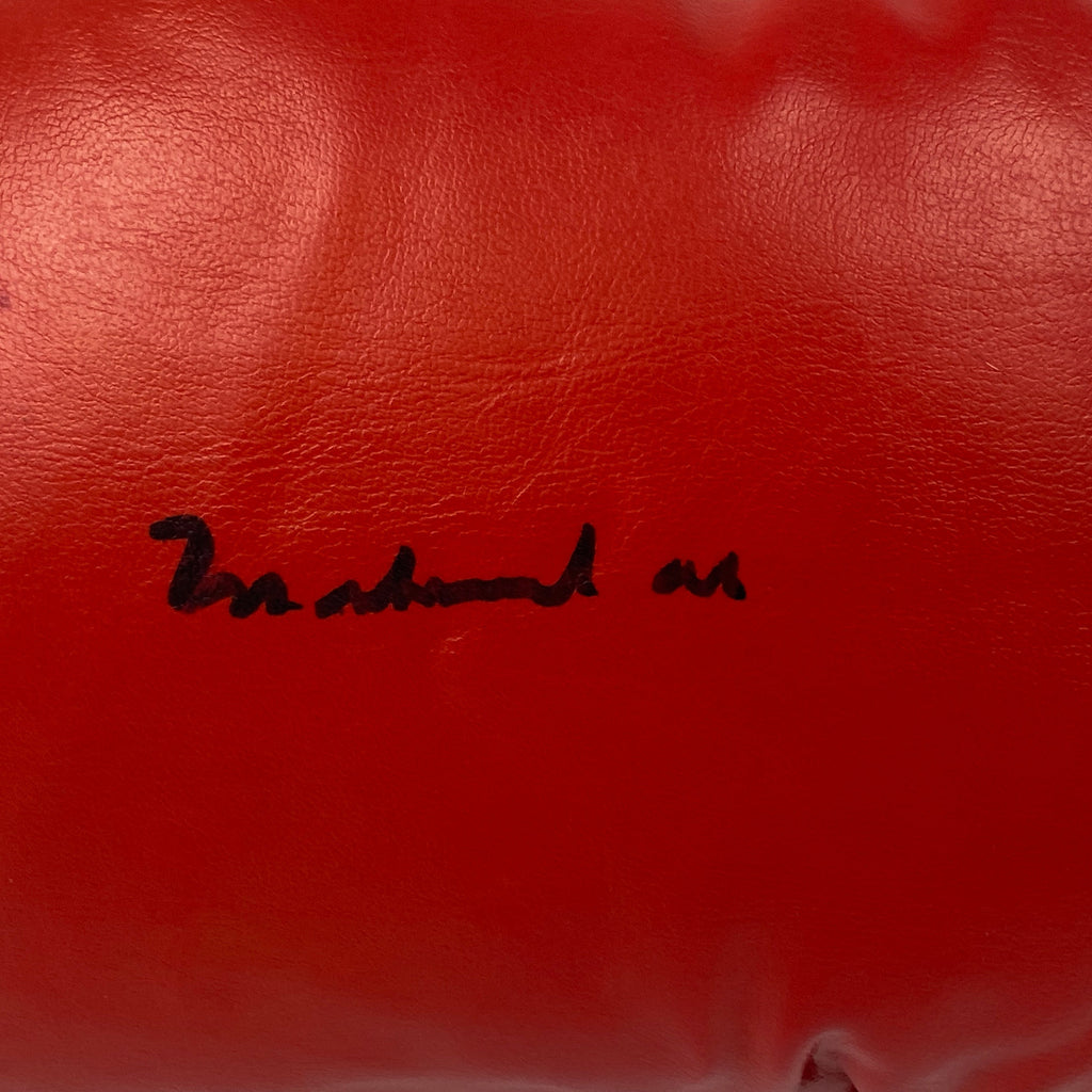 Autographed/Signed Muhammad Ali Red Everlast Boxing Glove JSA COA/LOA
