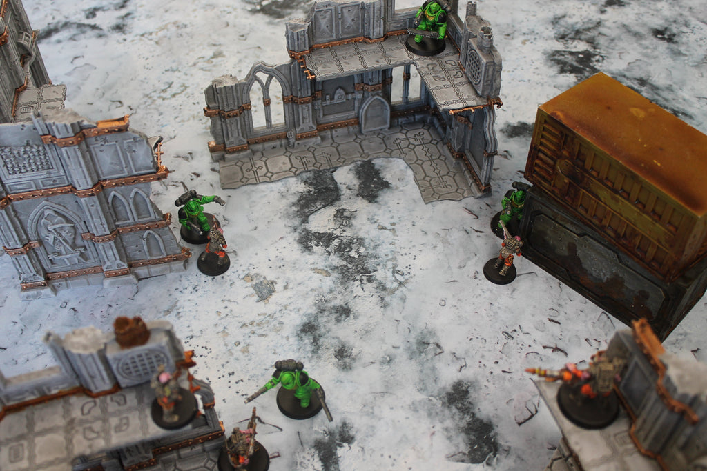 Snowy Tundra | Neoprene Battle Mat with Bag | Baron of Dice