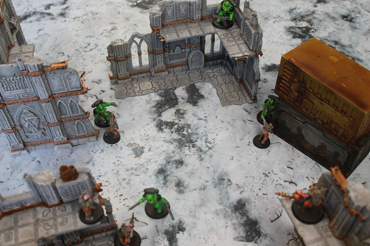 Snowy Tundra | Neoprene Battle Mat with Bag | Baron of Dice