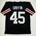 Autographed/Signed Archie Griffin Cincinnati Black Football Jersey Beckett BAS COA