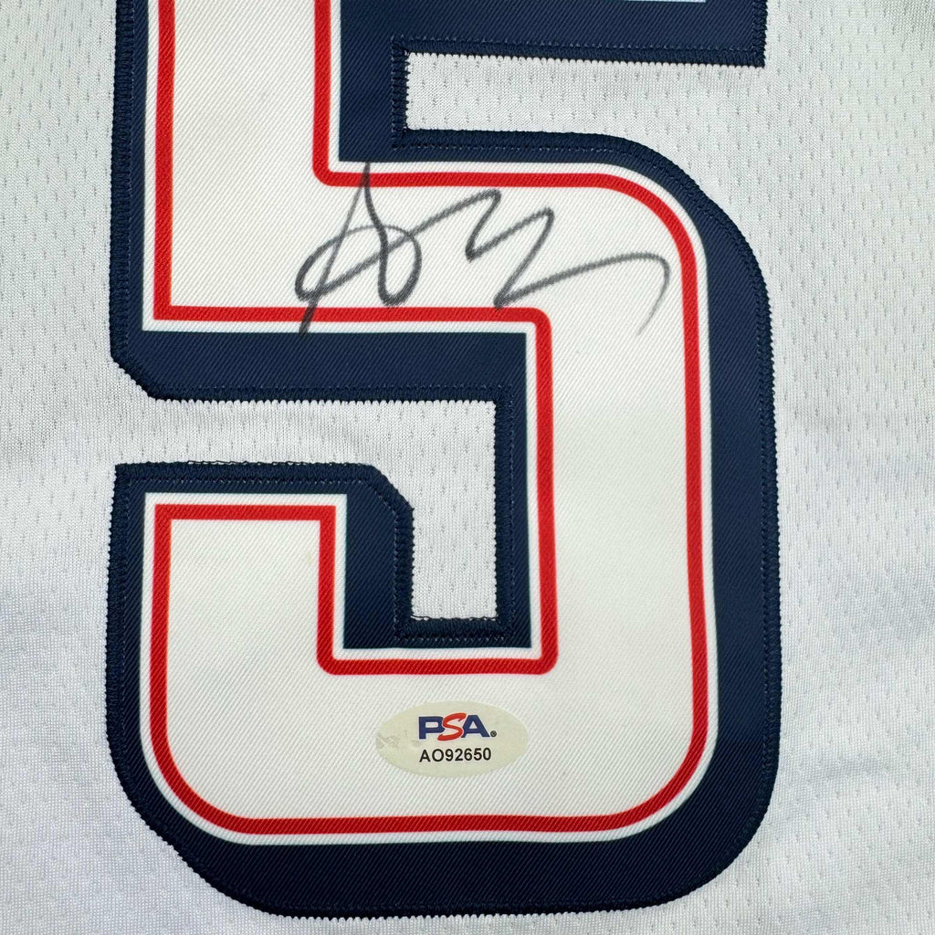 Autographed/Signed Anthony Edwards United States USA White Basketball Jersey PSA COA