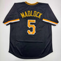 Autographed/Signed Bill Madlock Pittsburgh Black Baseball Jersey JSA COA