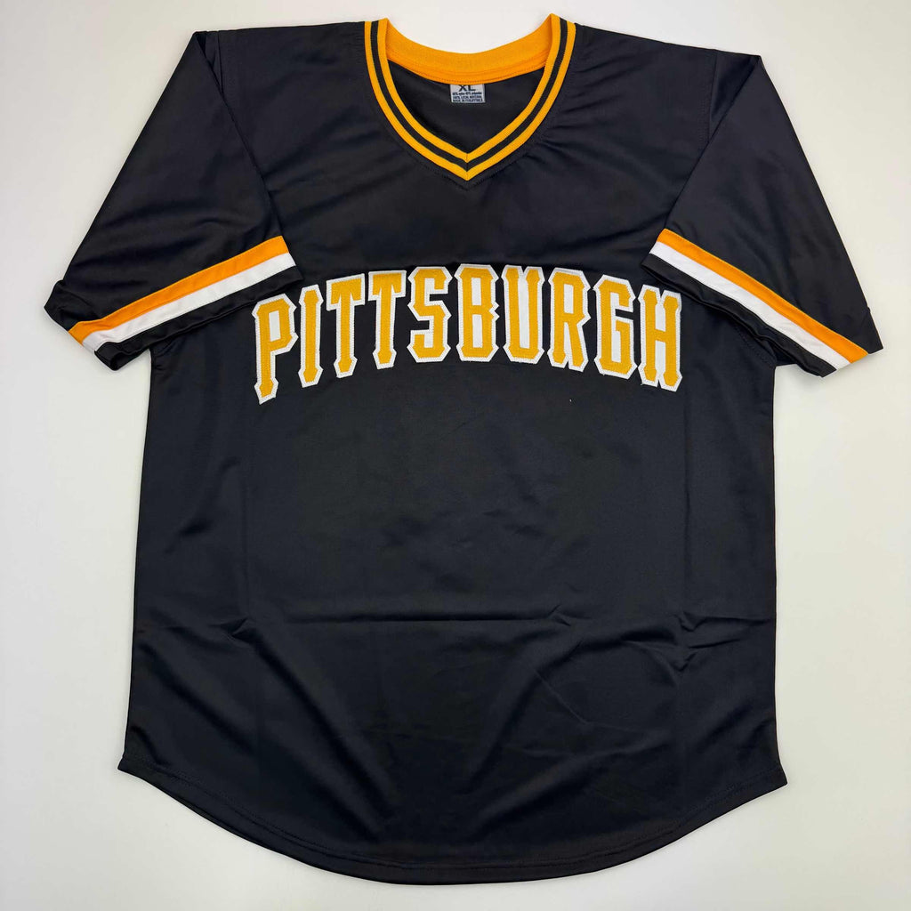 Autographed/Signed Bill Madlock Pittsburgh Black Baseball Jersey JSA COA