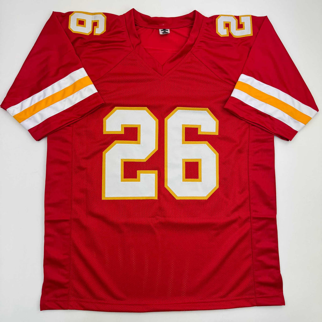 Autographed/Signed Damien Williams Kansas City Red Football Jersey JSA COA
