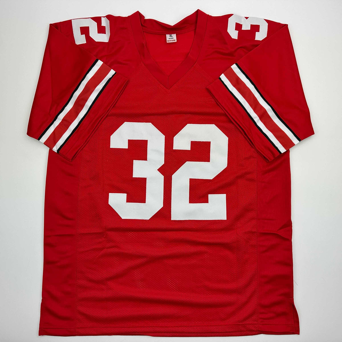 Autographed/Signed TreVeyon Henderson Ohio State Red College Football Jersey Beckett BAS COA