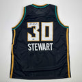 Autographed/Signed Breanna Stewart New York Black Basketball Jersey JSA COA