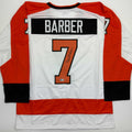 Autographed/Signed Bill Barber Philadelphia White Hockey Jersey Beckett BAS COA
