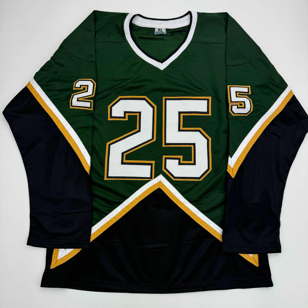Autographed/Signed Joe Nieuwendyk Dallas Green Hockey Jersey JSA COA