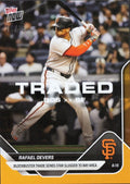 2025 Topps Now Rafael Devers #303 Orange Foil /25 Baseball Card
