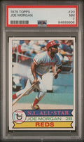 Graded 1979 Topps Joe Morgan #20 Baseball Card PSA 7 Near Mint