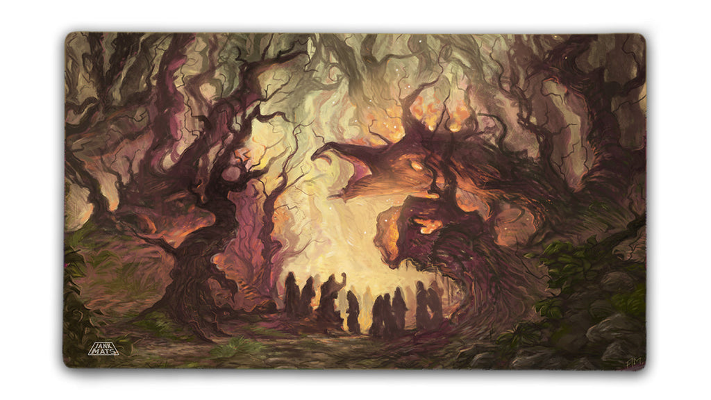Fire-Lit Forest