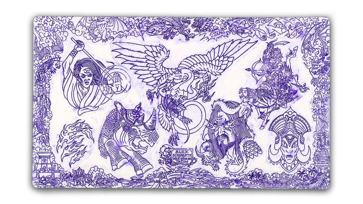 Alex Schwartz Stencil Series | Dragons