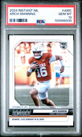 Graded 2024 Panini Instant NIL Arch Manning #AMC Rookie RC Football Card PSA 10 Gem Mint