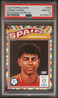 Graded 2024 Topps Living Road to UEFA Euro Lamine Yamal #004 Rookie RC Soccer Card PSA 10 Gem Mint