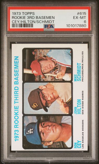 Graded 1973 Topps Mike Schmidt #615 Rookie RC Baseball Card PSA 6 EX-MT