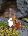 Baby Bestiary: OwlbearDragon Enamel Pin - Scatching