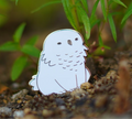 Baby Bestiary: Snowy Owlbear Enamel Pin - Glaring