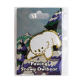 Baby Bestiary: Snowy Owlbear Enamel Pin - Pawing