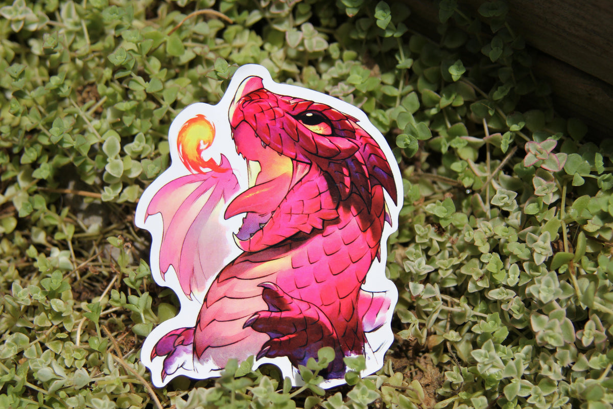 Metal Weave Games: Red Wyrmling Sticker