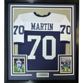 Framed Autographed/Signed Zack Martin 35x39 Dallas Thanksgiving Day Football Jersey Beckett BAS COA
