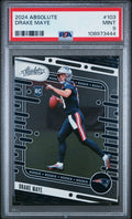 Graded 2024 Panini Absolute Drake Maye #103 Rookie RC Football Card PSA 9 Mint