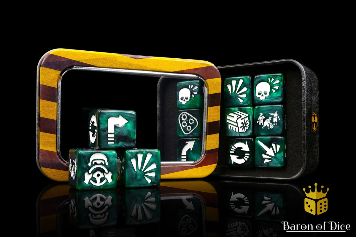 Vehicle Damage Dice Set - Green