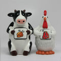 Salt and Pepper Shaker Set: Eat Chicken Eat Beef